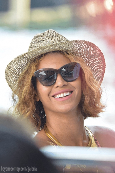 Beyonc&eacute; e Jay Z aproveitam Portofino. 
