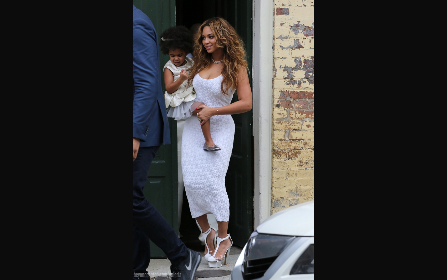 Beyonc&eacute; e Blue Ivy no casamento de Solange e Alan Ferguson