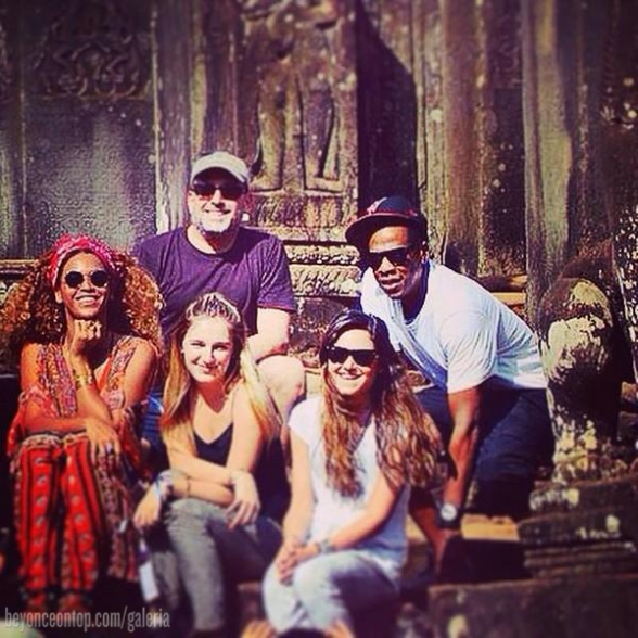 Beyonc&eacute; e Jay Z em Cambodia