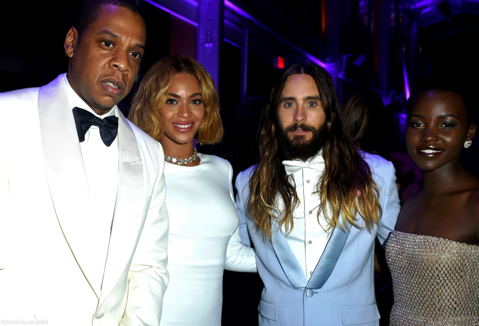 Beyonc&eacute;, Jay Z, Jared Leto e Lupita Nyong'o
