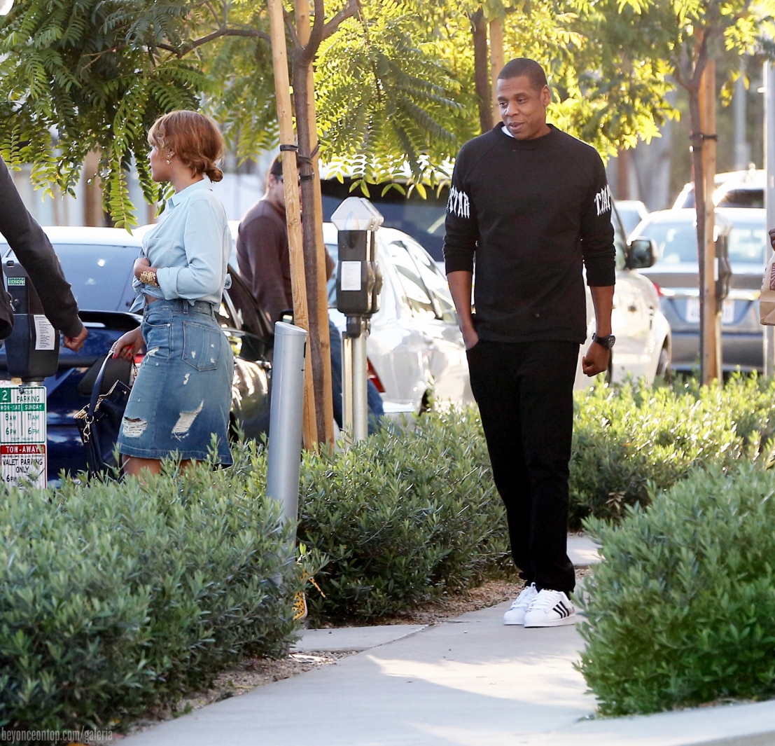 Beyonc&eacute; e Jay Z deixam o restaurante