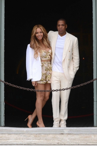 Beyonc&eacute; e Jay Z passaram a semana juntos na It&aacute;lia