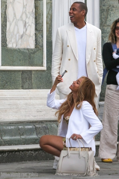 Beyonc&eacute; e Jay Z passaram a semana juntos na It&aacute;lia