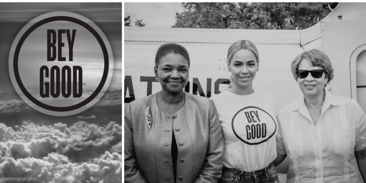 Beyonc&eacute; visitou o Haiti para acompanhar o progresso do terremoto de 2010