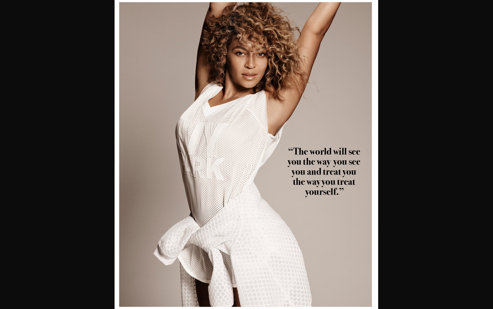 Beyonc&eacute; para a ELLE Magazine; maio de 2016